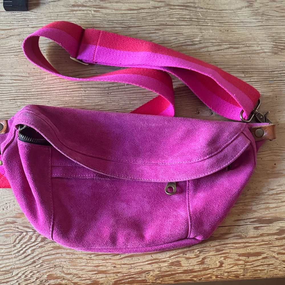 Vibrant Pink Crossbody Bag
